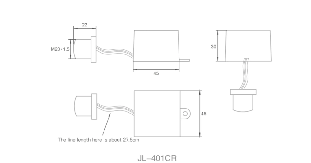 JL-401CR Separated Sensor Overview: