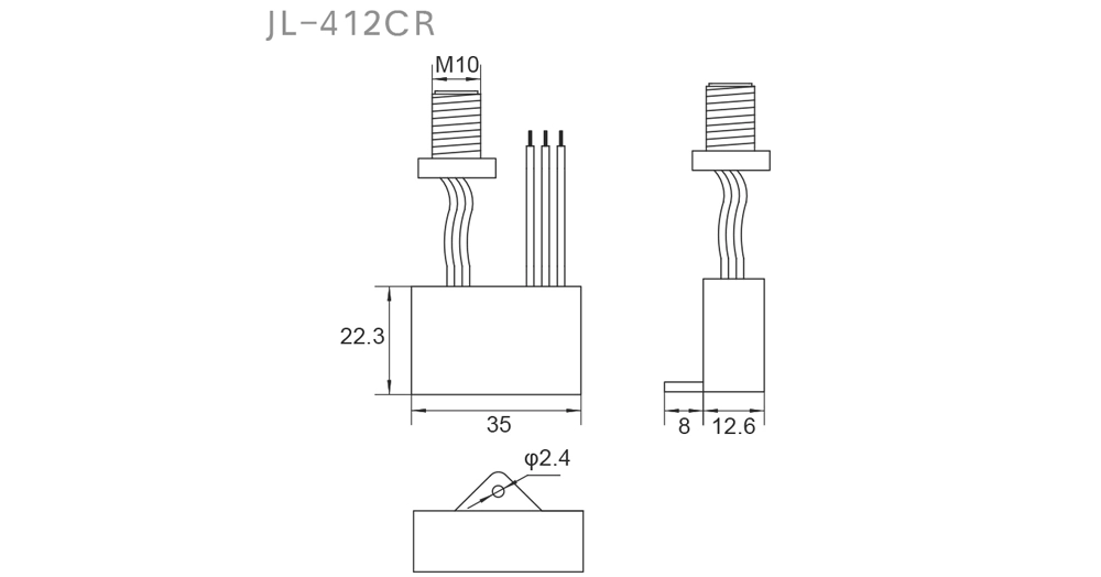 JL-412CR Separated Sensor, Miniature Improved Electronic Overview: