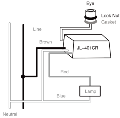 JL-401CR Separated Sensor Installation