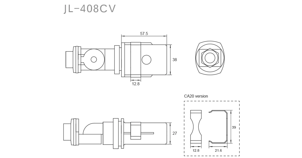 JL-408C (V) Conduit Wire-In Electronic Photocontrol (V Version Swiveled) Overview: