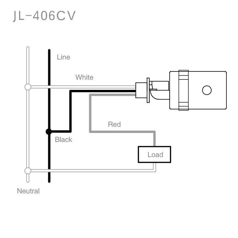 JL-406C (V) Conduit Wire-In Electronic Photocontrol Installation