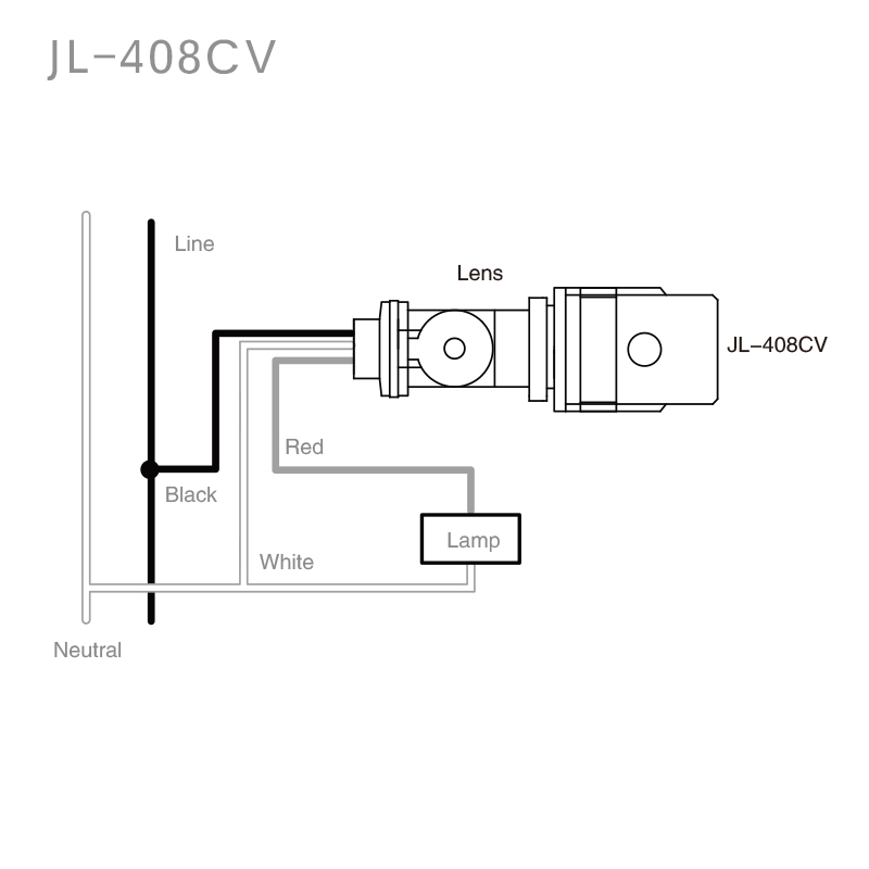 JL-408C (V) Conduit Wire-In Electronic Photocontrol Installation