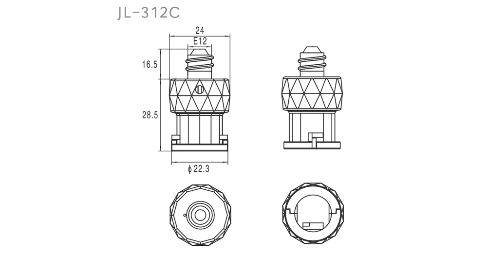 JL-312C E12 Candlestick Bulb Socket Type Overview: