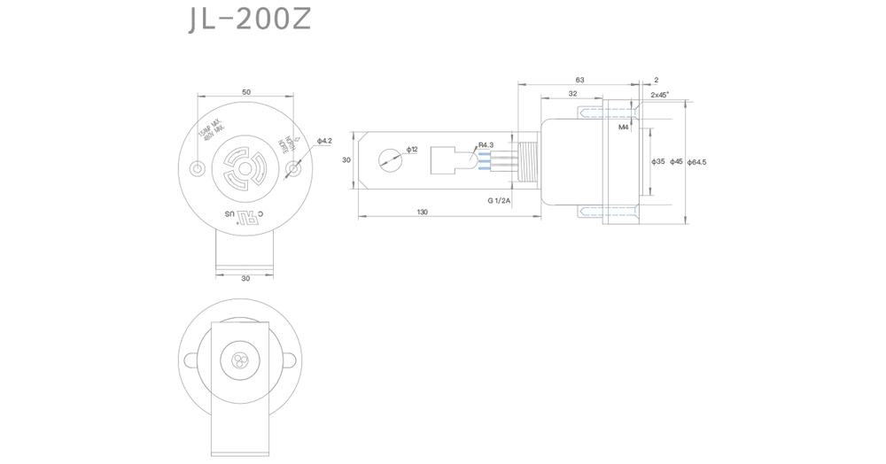 JL-200Z External Mounting 3-PIN Overview: