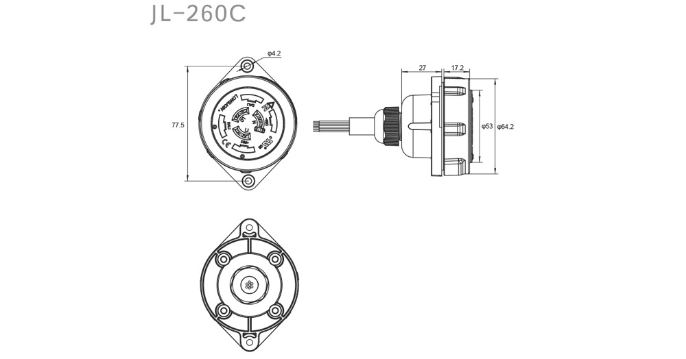 JL-260C External Mounting 7-Pin NEMA Socket Overview: