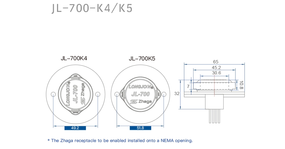 JL-700-K4-K5 700 + Retainer Plate Overview: