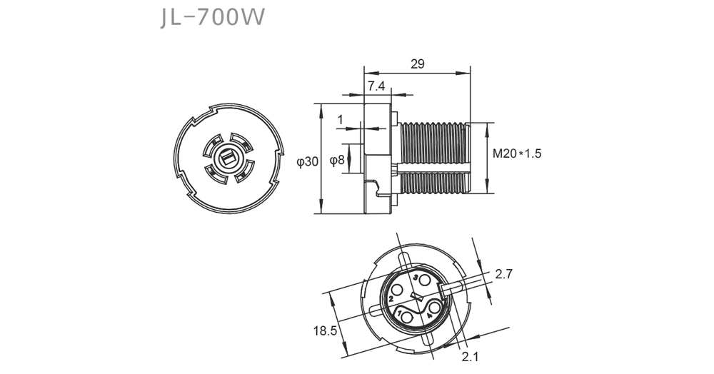 JL-700W Leadless Version Overview: