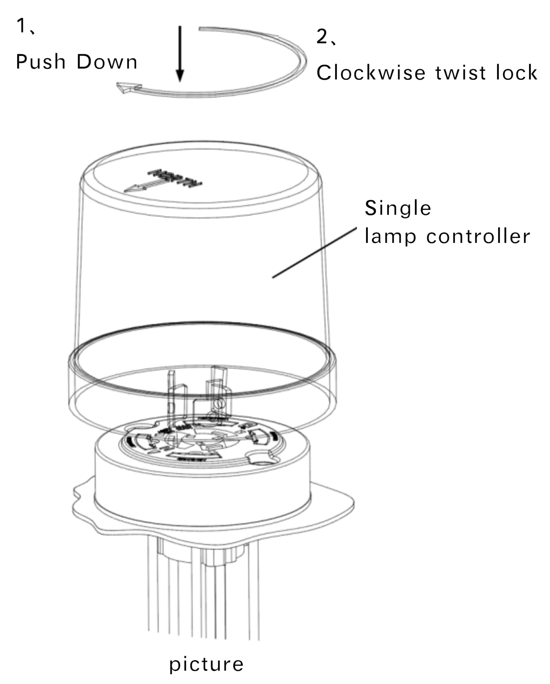 NEMA Interface Light Controller Cover Installation