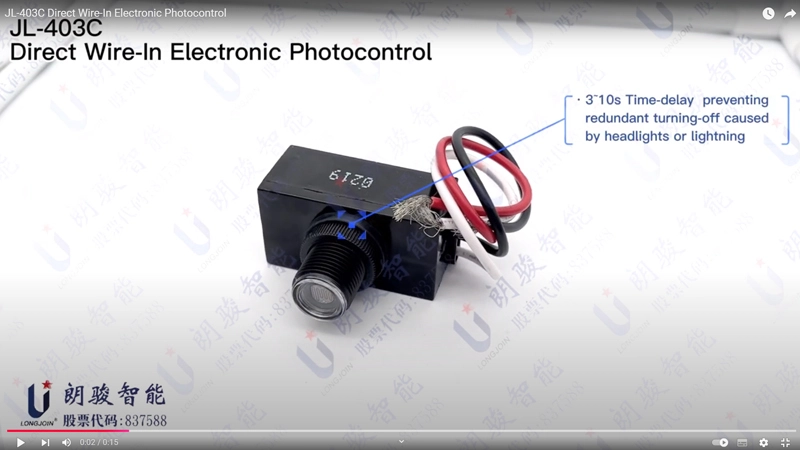 JL-403C Direct Wire-In Electronic Photocontrol