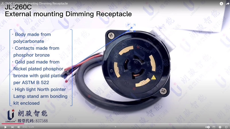 JL-260C External Mounting Dimming Receptacle