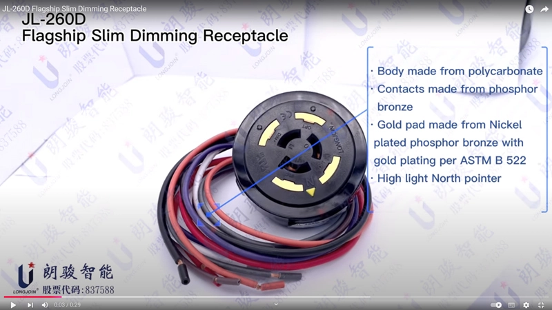 JL-260D Flagship Slim Dimming Receptacle