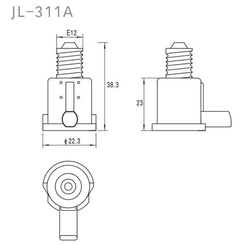 JL-311A E12 Candlestick Bulb Socket Type